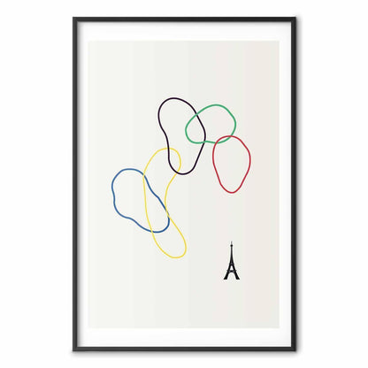 Poster - Colorful Circles - digital graphic - minimalism