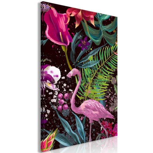 Leinwandbild - Flamingo Land (1 Part) Vertical Artgeist