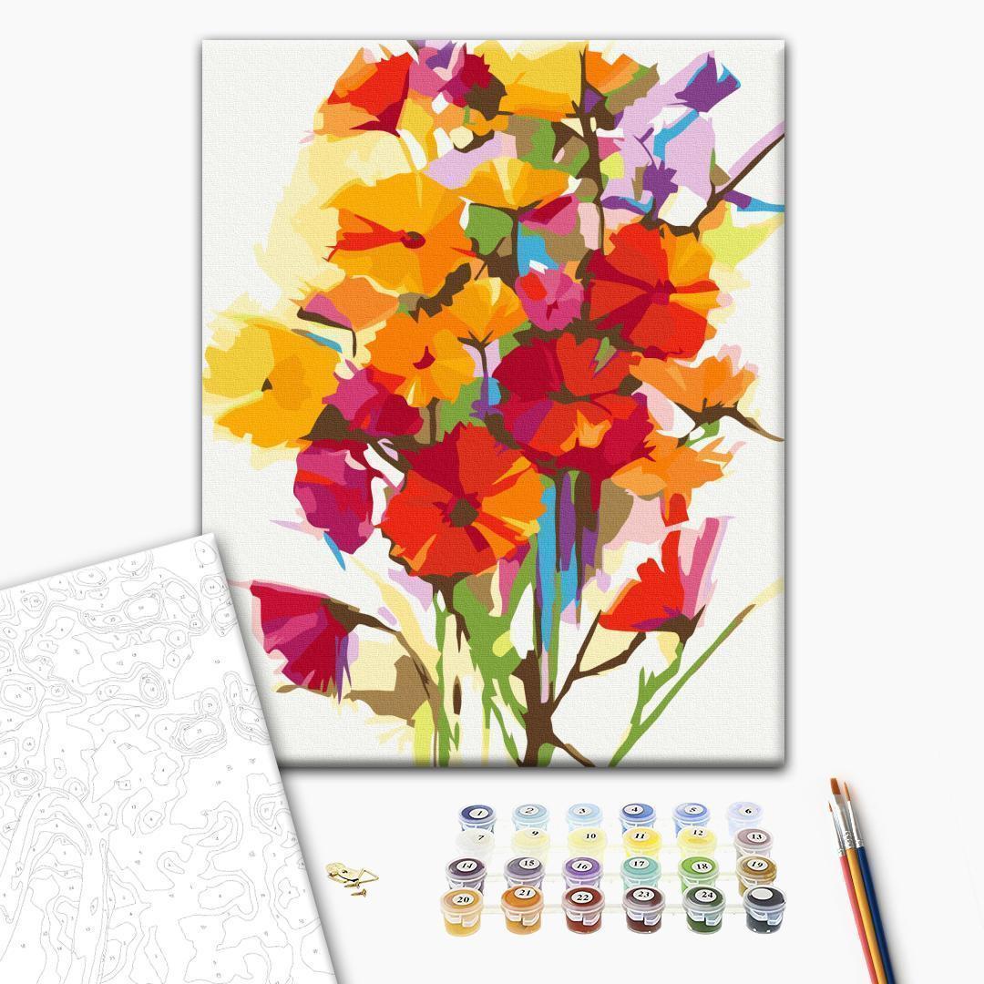 Malen nach Zahlen - Summer Flowers