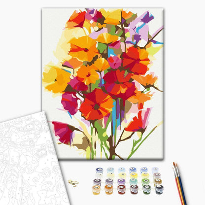 Malen nach Zahlen - Summer Flowers