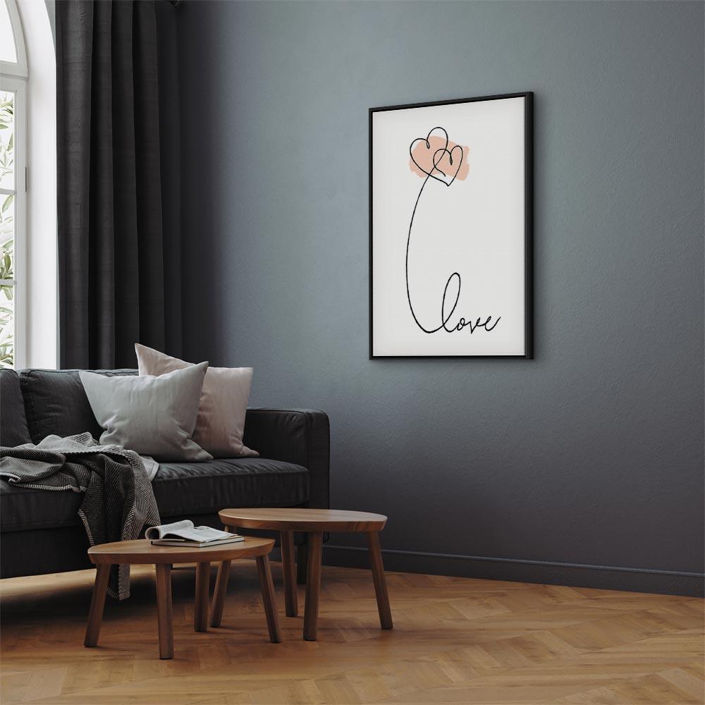 Leinwandbild - Connected in the Clouds (1 Part) Vertical