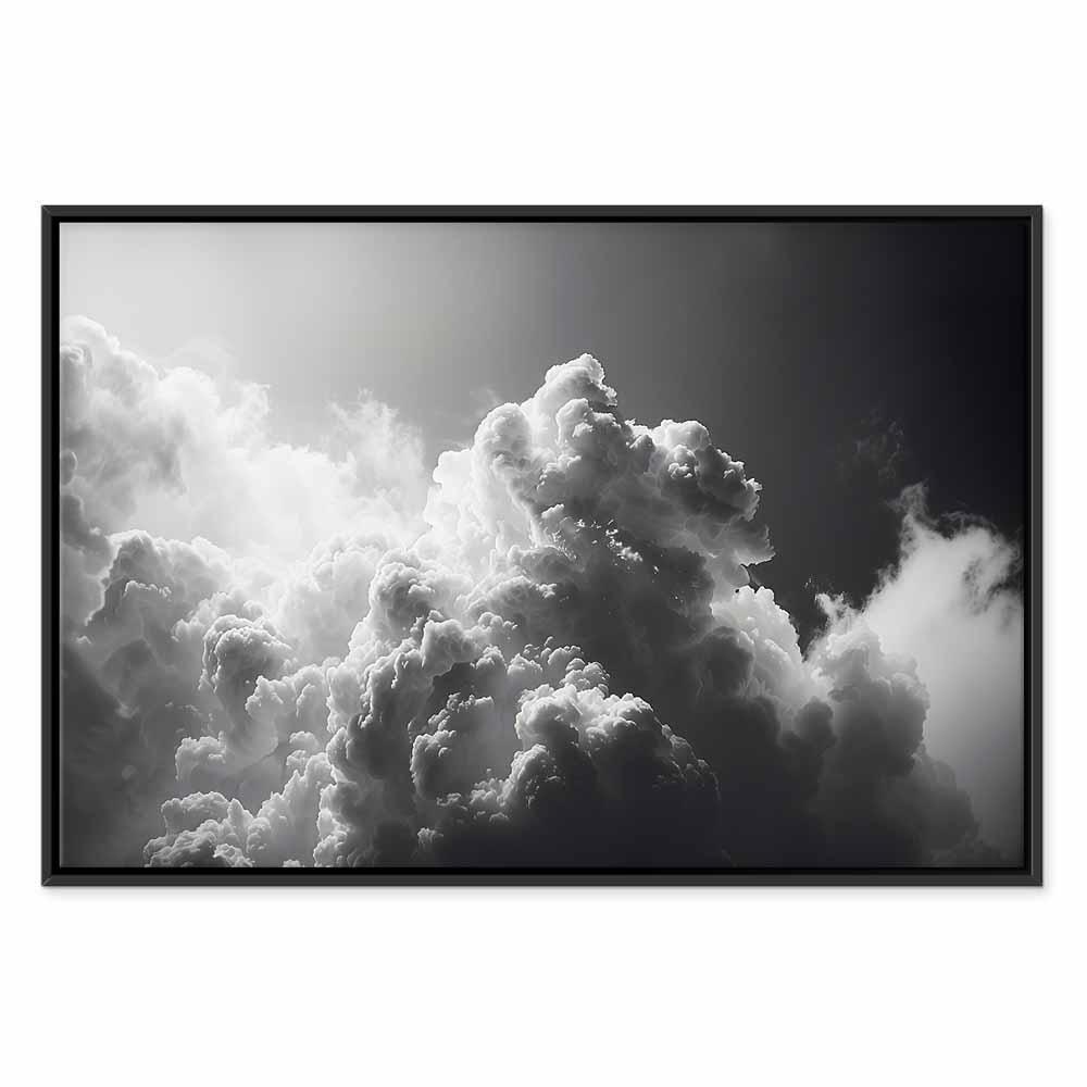 Leinwandbild - Extraordinary Phenomenon: The Sun Illuminating Dark Clouds