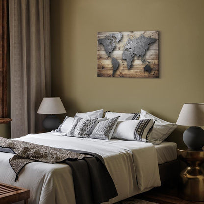 Leinwandbild - Silver World