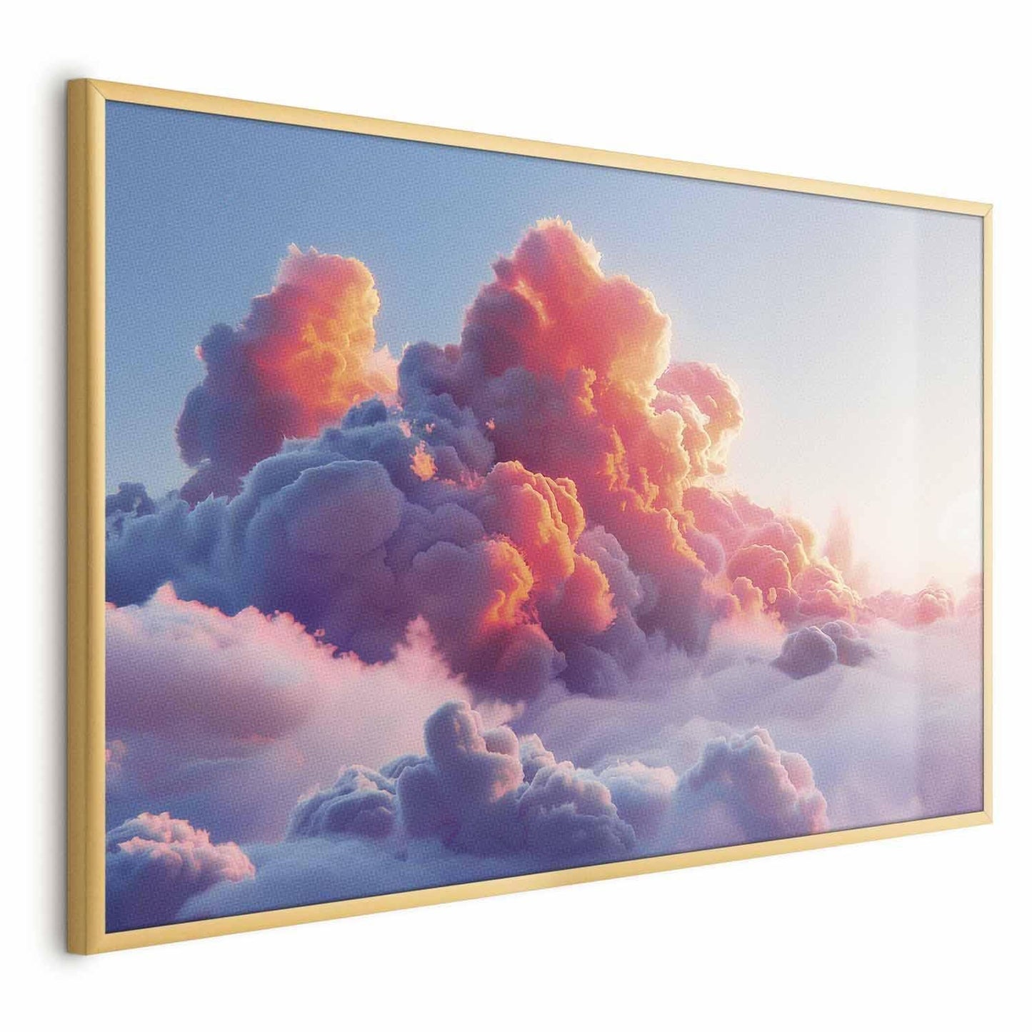 Poster - Dusk Spectacle: Clouds in Shades of Pink and Purple Artgeist