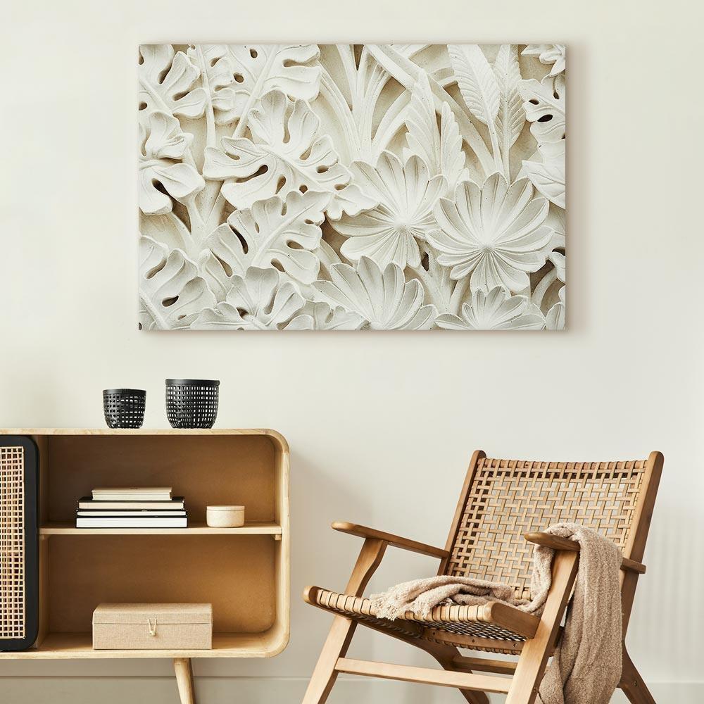 Leinwandbild - Ceramic Leaves (1 Part) Wide