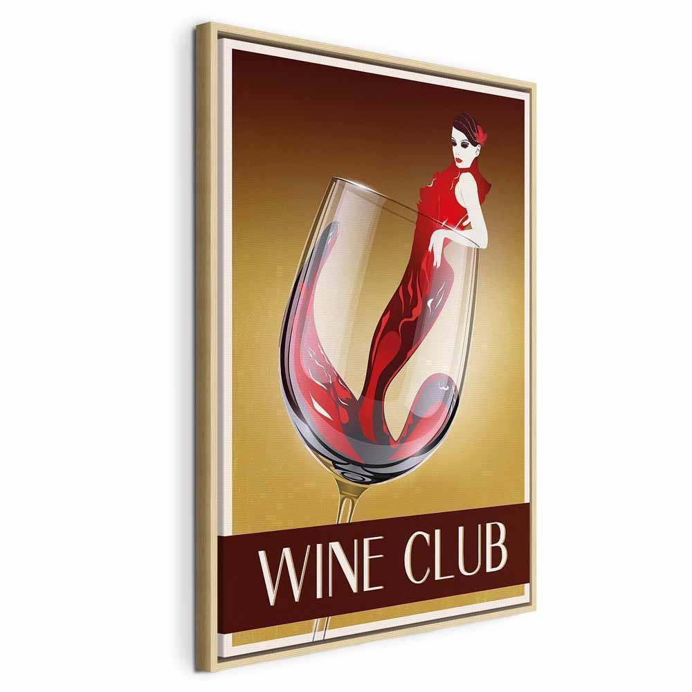 Leinwandbild - Wine Club (1 Part) Vertical