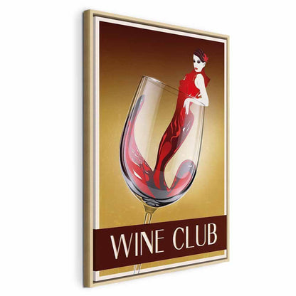 Leinwandbild - Wine Club (1 Part) Vertical