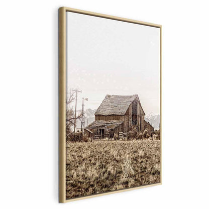 Leinwandbild - Abandoned Ranch (1 Part) Vertical