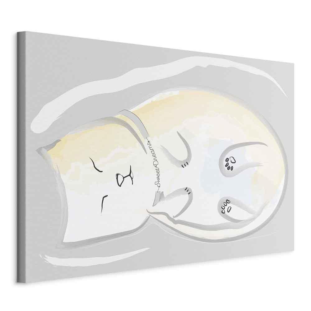 Leinwandbild - Sleepy Kitty (1 Part) Vertical