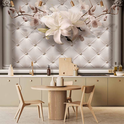 Fototapete Königliche Eleganz - Luxuriöse Wandtapete mit floralen Ornamenten