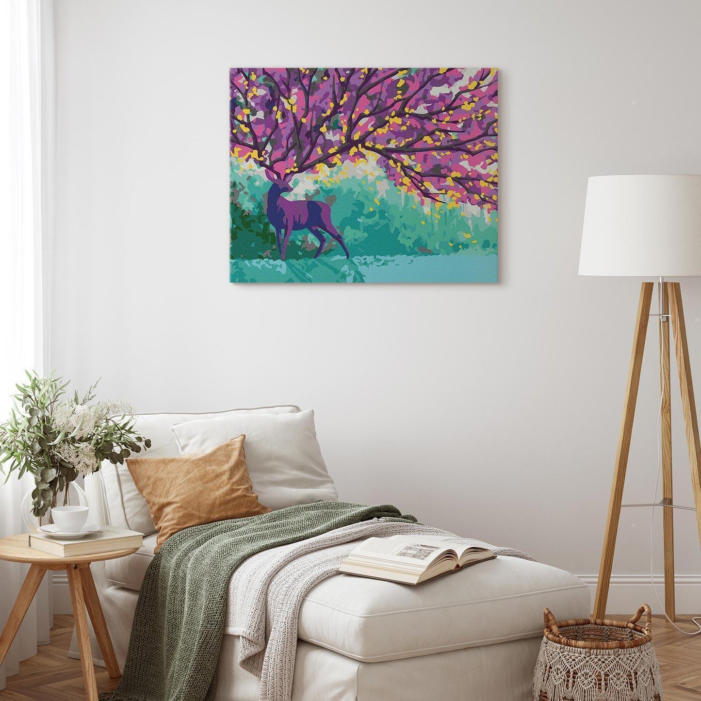 Malen nach Zahlen - Purple Deer