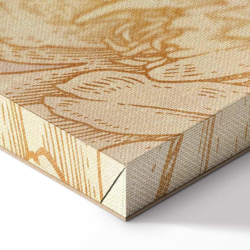 Leinwandbild - Golden Mosaic of Nature (1 Part) Wide