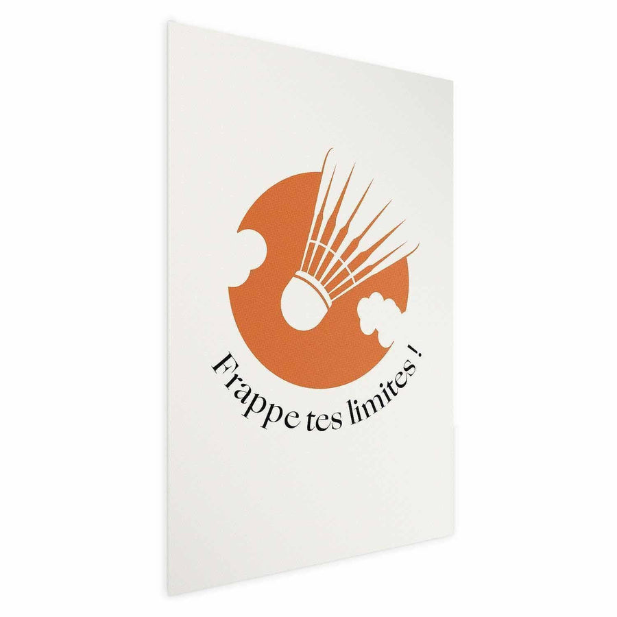 Poster - Shuttlecock Against the Orange Sun Artgeist
