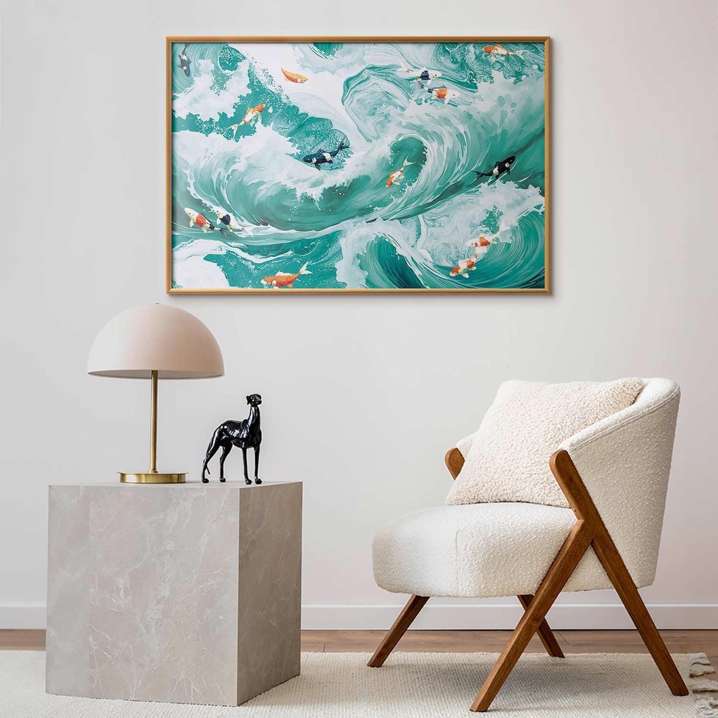 Poster - Fish and Waves Artgeist