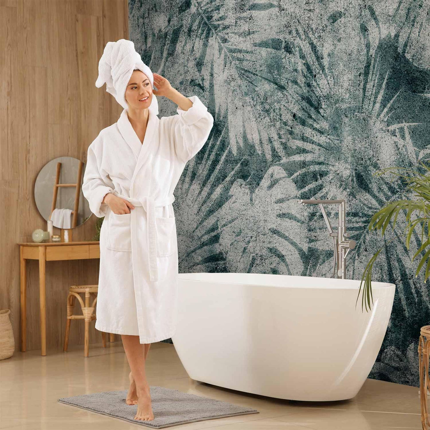 Fototapete Exotischer Dschungel – Tropische Blätter mit Mustern