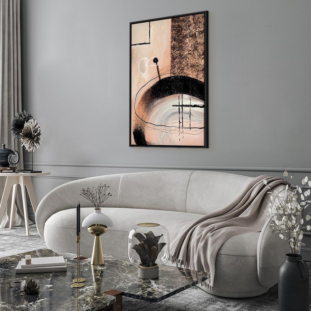 Leinwandbild - Art of Shapes (1-part) - Hand-Painted Abstract Artwork