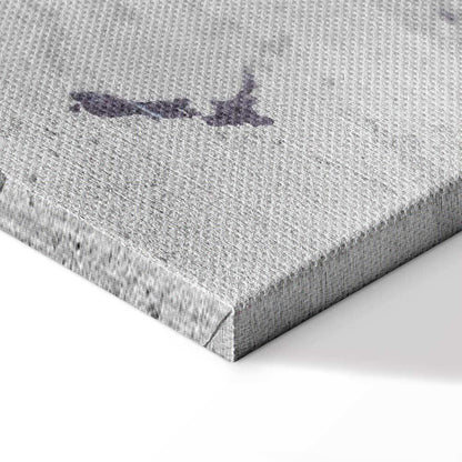 Leinwandbild - Concrete World Map (5 Parts) Narrow