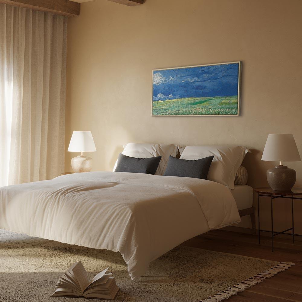 Leinwandbild - Vincent van Gogh – Wheatfield under Thunderclouds