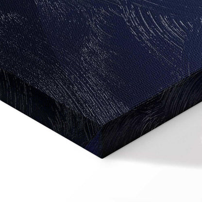 Leinwandbild - In the Shadow of Classic Blue (1-part) - Golden Circle in Abstraction