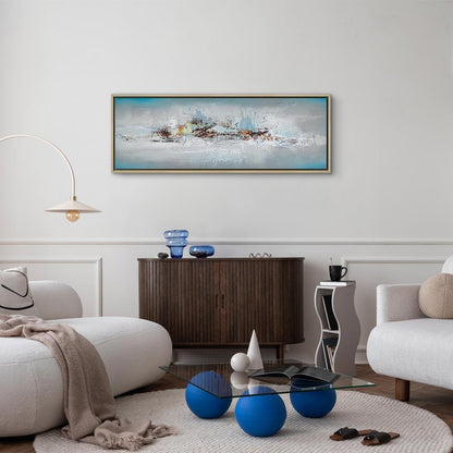 Leinwandbild - Winter Outside the Window (1 Part) Narrow