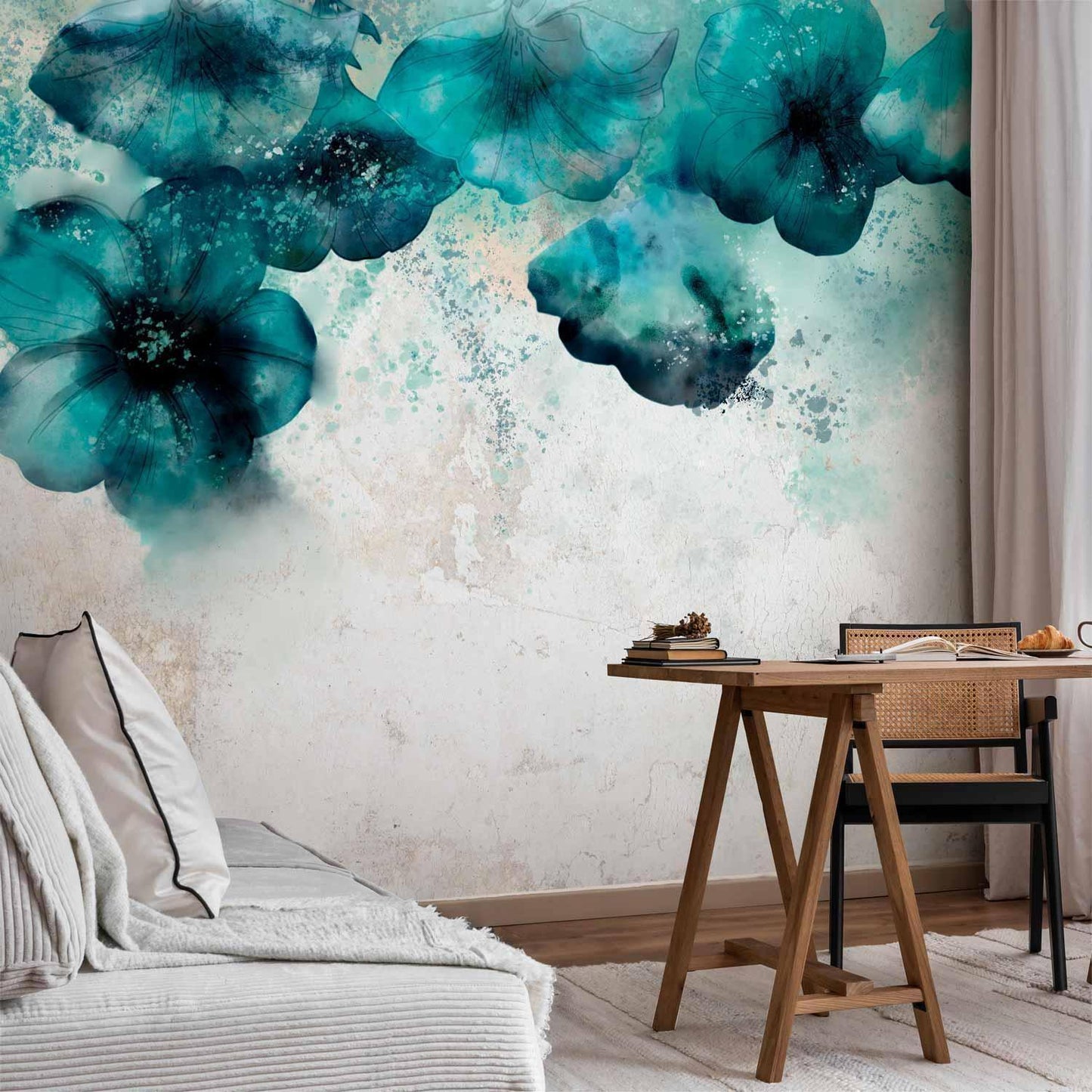 Fototapete - Blue Poppies