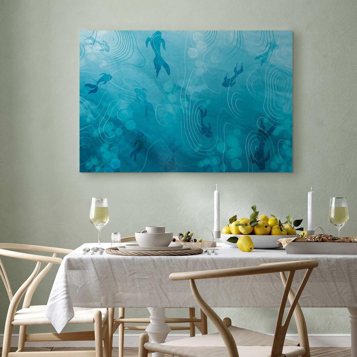 Leinwandbild - Japanese pond