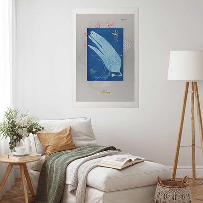 Poster „Algen“ – Natürliches Wandposter in neutralen Tönen