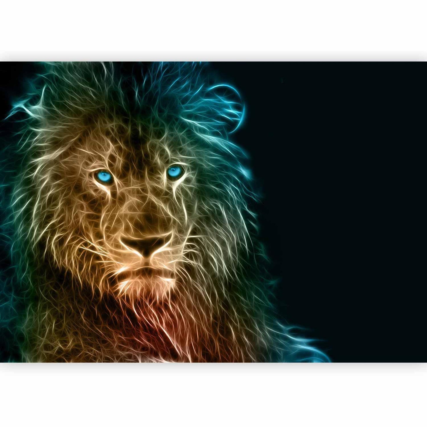 Fototapete - Abstract lion Artgeist
