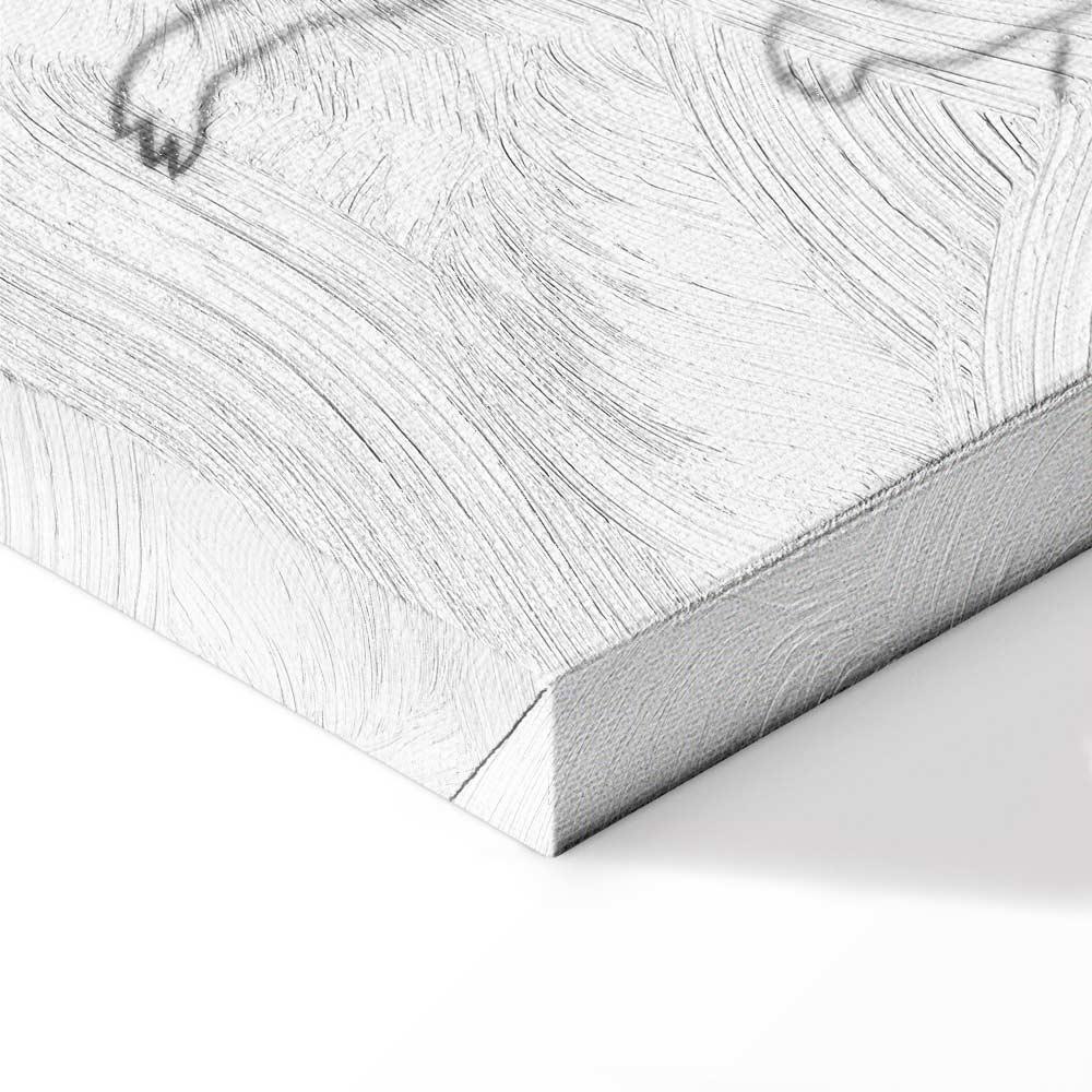 Leinwandbild - Animal Patrol (1-part) - Meerkats on Black and White Background