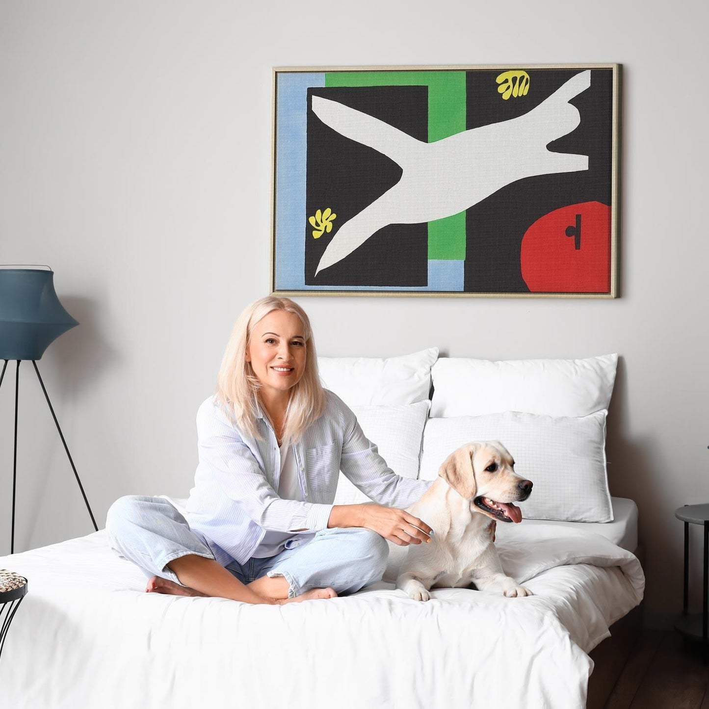 Leinwandbild - Henri Matisse – The Swimmer in the Aquarium (from Jazz)