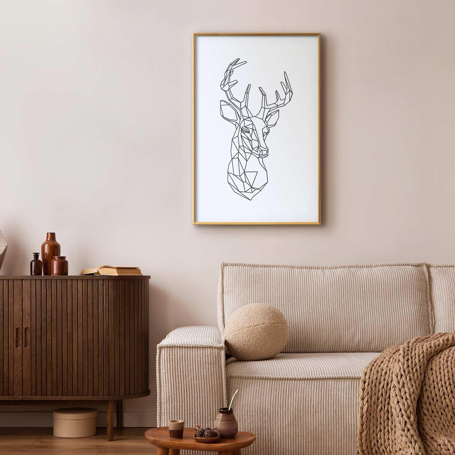 Poster - Geometric Deer Artgeist