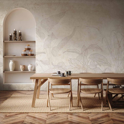 Fototapete - Subtle Exotic Plants