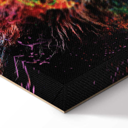 Leinwandbild - Crazy Lion (1 Part) Wide