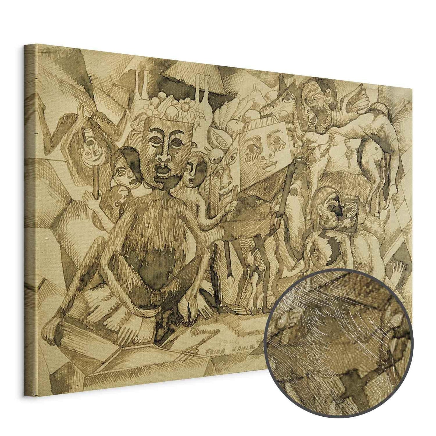 Leinwandbild - Frida Kahlo – Karma