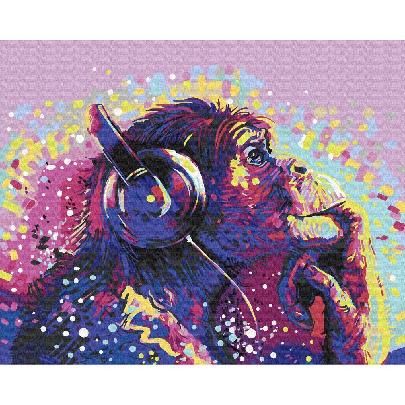 Malen nach Zahlen - Magic Chimpanzee