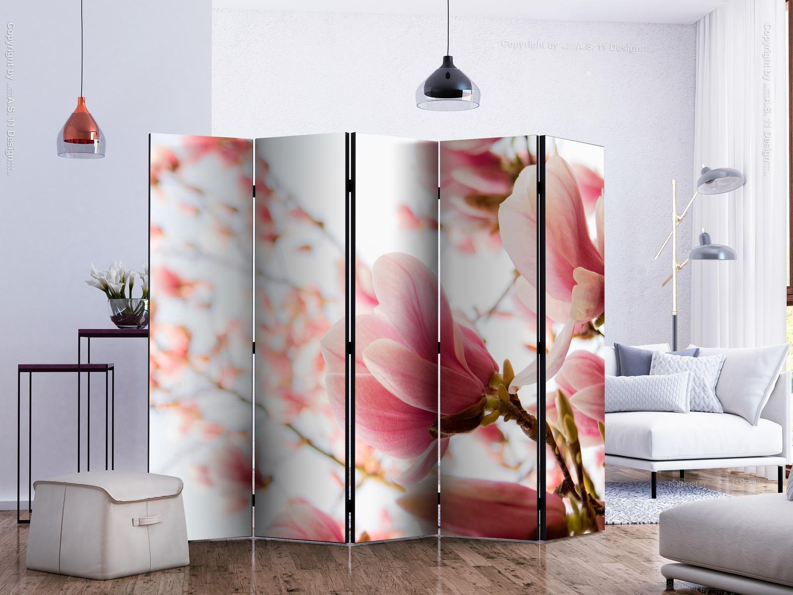 Paravent - Pink magnolia II Artgeist