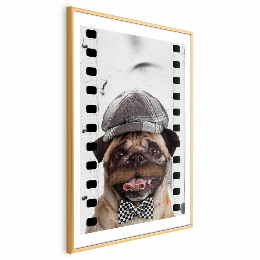 Poster - Pug in a Hat Artgeist