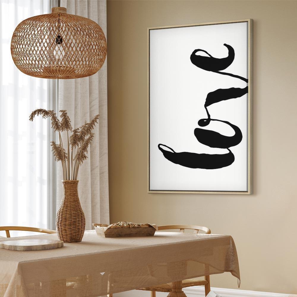 Leinwandbild - Black Love (1 Part) Vertical