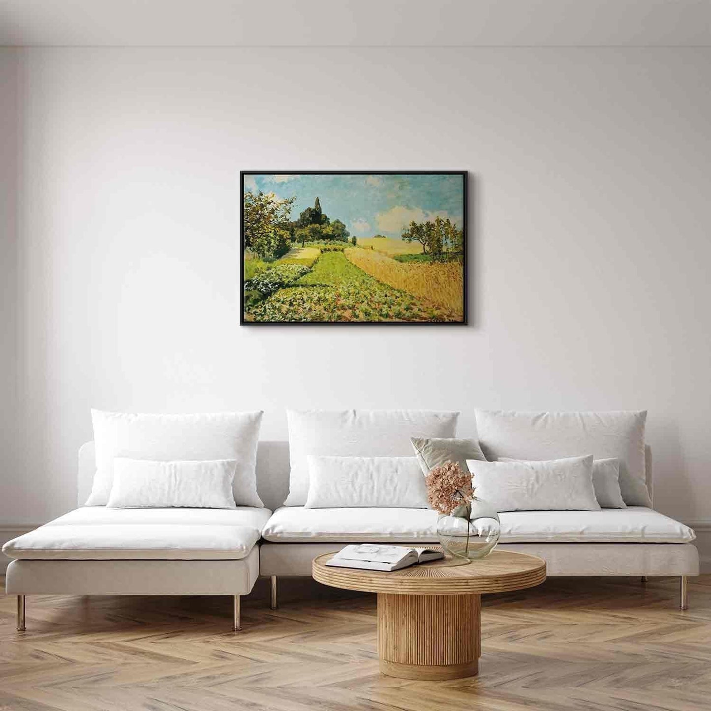 Leinwandbild - Wheat field (Alfred Sisley)