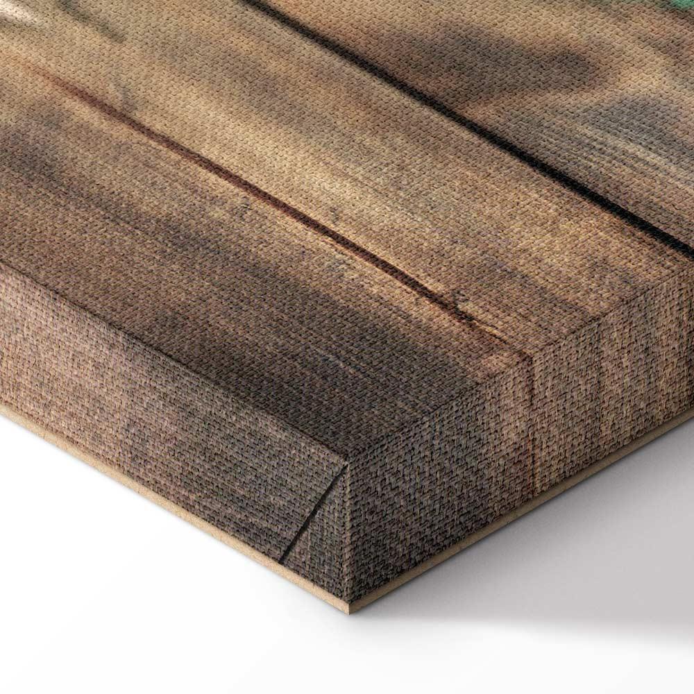 Leinwandbild - World Map: Colourful Continents