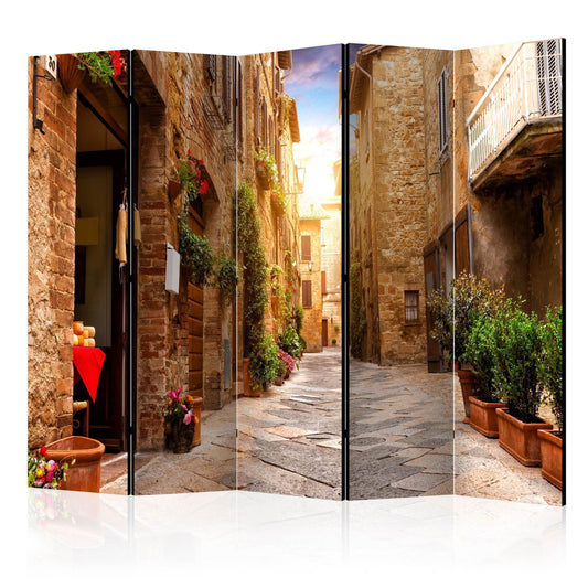 Paravent - Colourful Street in Tuscany II Artgeist