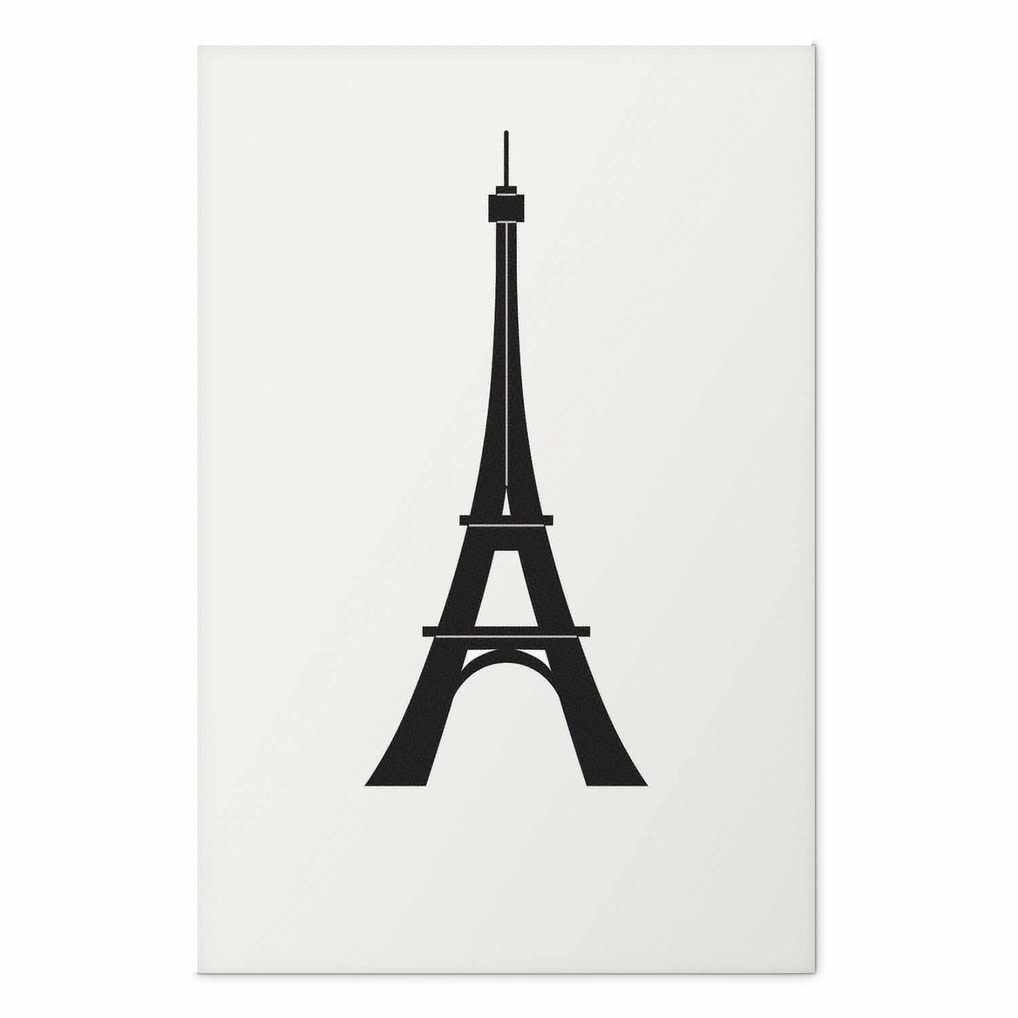 Poster - Eiffel Tower Simple Black-and-White Graphic