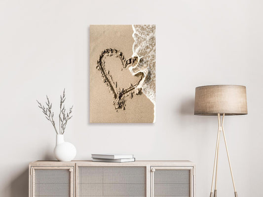 Leinwandbild „Welle der Liebe“ – Vertikales 1-teiliges Wandbild