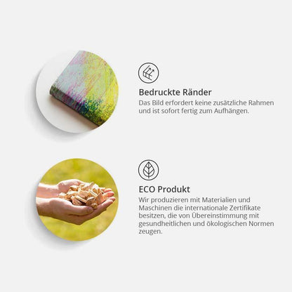 Korkbild - Map on wood: Colourful Travels