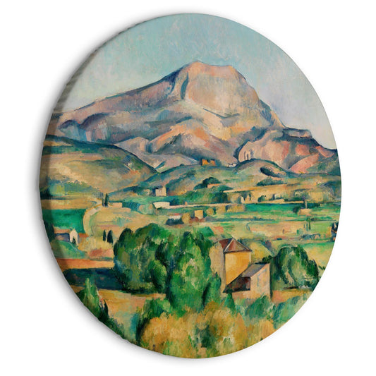 Rundes Bild - Mont Sainte-Victoire (Paul Cézanne) Artgeist