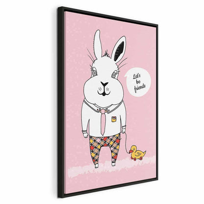 Leinwandbild - Rabbit's Friend (1 Part) Vertical