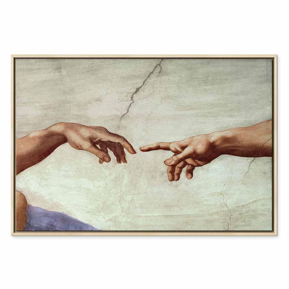 Leinwandbild - Michelangelo – The Creation of Adam (hands)