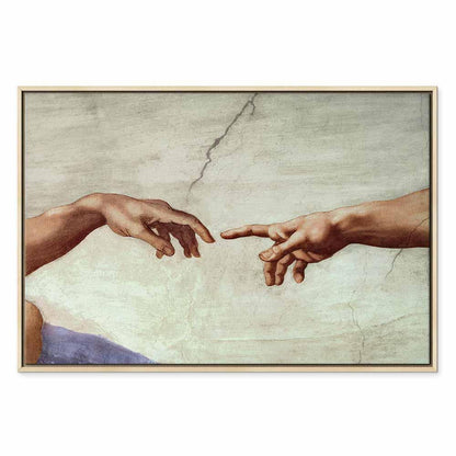 Leinwandbild - Michelangelo – The Creation of Adam (hands)