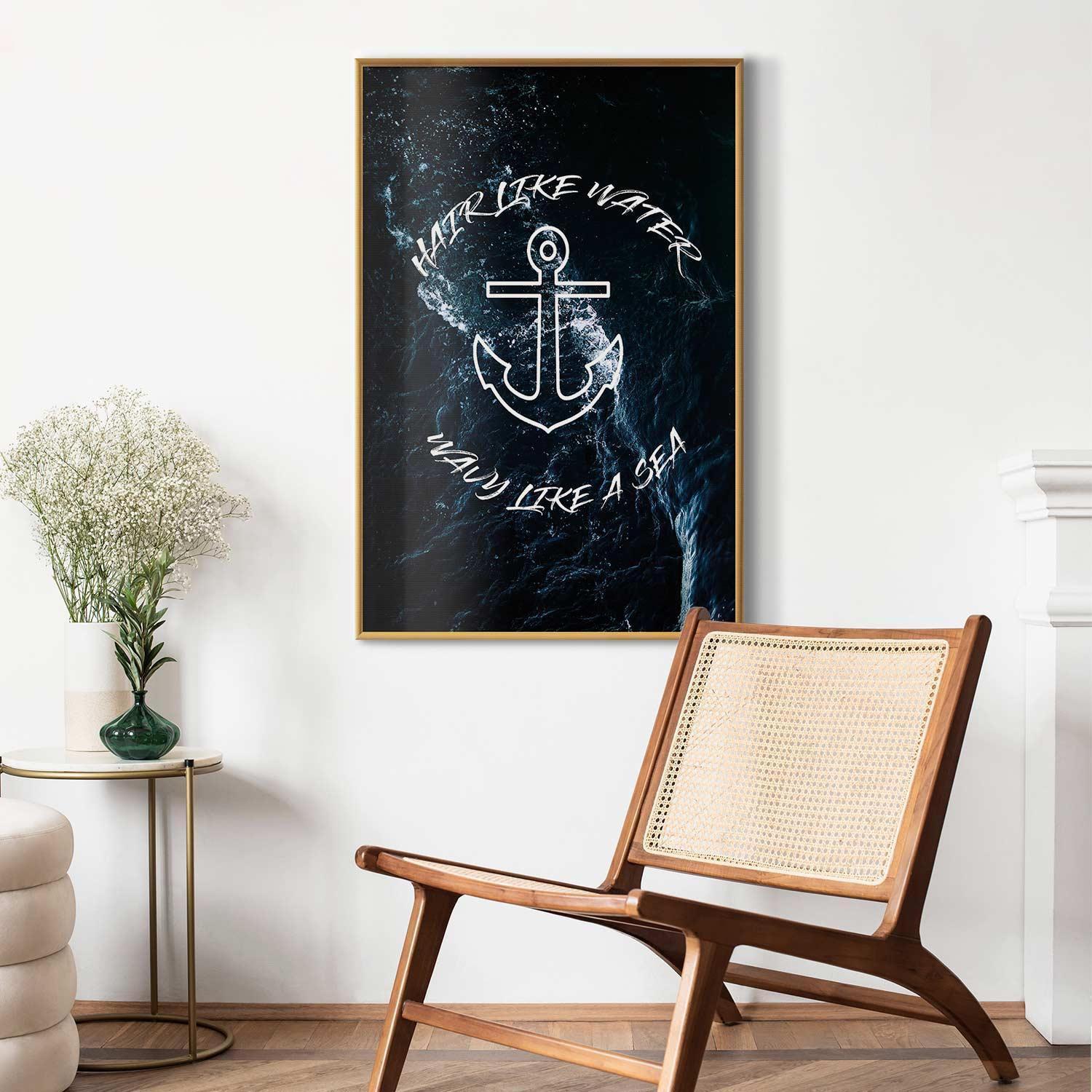 Poster - Hair Like Water, Wavy Like the Sea Artgeist