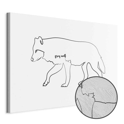 Leinwandbild - Wolf (1 Part) Wide